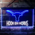 College Sports Neon Sign Hook Em Horns University Of Texas Ncaa 1