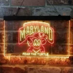 College Sports Neon Sign University Of Maryland Fear The Turtle 1