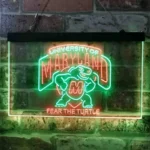 College Sports Neon Sign University Of Maryland Fear The Turtle 1