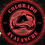 Colorado Avalanche Metal Sign Avs Hockey Crest 1