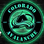 Colorado Avalanche Metal Sign Avs Hockey Crest 1