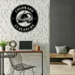 Colorado Avalanche Metal Sign Avs Hockey Crest 1