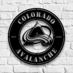 Colorado Avalanche Metal Sign Avs Hockey Crest 1