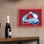 Colorado Avalanche Neon Sign Colorado State Map 1