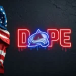 Colorado Avalanche Neon Sign Dripping Dope 1