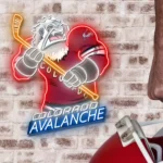 Colorado Avalanche Neon Sign Mascot Acrylic 1