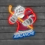 Colorado Avalanche Neon Sign Mascot Acrylic 1