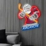 Colorado Avalanche Neon Sign Mascot Acrylic 1