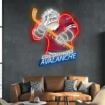 Colorado Avalanche Neon Sign Mascot Acrylic 1