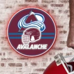 Colorado Avalanche Neon Sign Nhl Helmet Acrylic 1