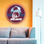 Colorado Avalanche Neon Sign Nhl Helmet Acrylic 1
