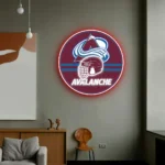 Colorado Avalanche Neon Sign Nhl Helmet Acrylic 1
