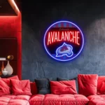 Colorado Avalanche Neon Sign Retro Acrylic 1