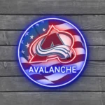 Colorado Avalanche Neon Sign Us Flag Acrylic 1