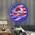 Colorado Avalanche Neon Sign Us Flag Acrylic 1