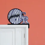 Colorado Rockies Metal Sign Rockies Game Ball 1