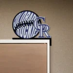 Colorado Rockies Metal Sign Rockies Game Ball 1