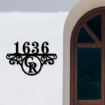 Colorado Rockies Metal Sign Tailored Mlb Monogram Metal House Number Sign 1