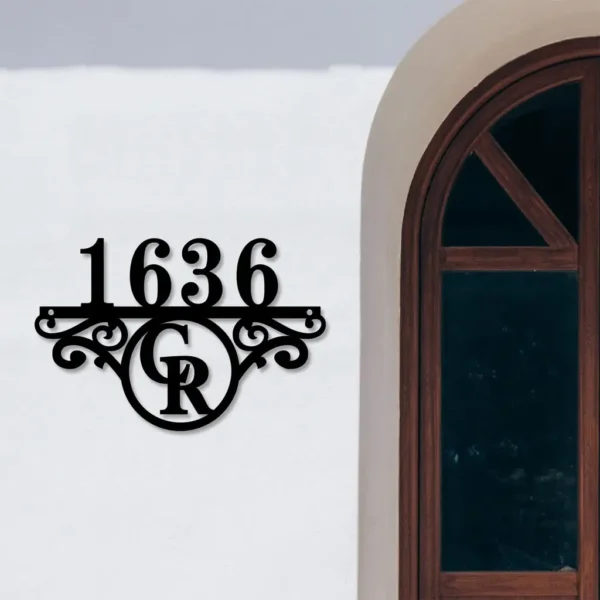 Colorado Rockies Metal Sign Tailored Mlb Monogram Metal House Number Sign 1