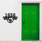 Colorado Rockies Metal Sign Tailored Mlb Monogram Metal House Number Sign 1