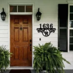 Colorado Rockies Metal Sign Tailored Mlb Monogram Metal House Number Sign 1