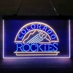 Colorado Rockies Neon Sign Artistic 3 Color 1