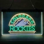 Colorado Rockies Neon Sign Artistic 3 Color 1