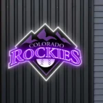 Colorado Rockies Neon Sign Colorado Peak Art 1