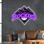 Colorado Rockies Neon Sign Colorado Peak Art 1
