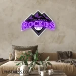 Colorado Rockies Neon Sign Colorado Peak Art 1