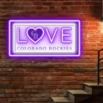 Colorado Rockies Neon Sign Love Sign 1