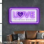 Colorado Rockies Neon Sign Love Sign 1