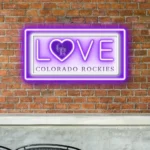 Colorado Rockies Neon Sign Love Sign 1