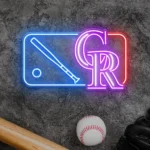 Colorado Rockies Neon Sign Mlb Logo 1