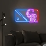 Colorado Rockies Neon Sign Mlb Logo 1