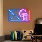Colorado Rockies Neon Sign Mlb Logo 1