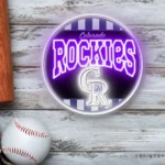 Colorado Rockies Neon Sign Retro Acrylic 1