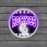 Colorado Rockies Neon Sign Retro Acrylic 1