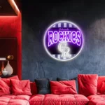 Colorado Rockies Neon Sign Retro Acrylic 1