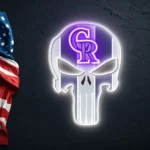 Colorado Rockies Neon Sign The Punisher 1