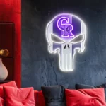 Colorado Rockies Neon Sign The Punisher 1