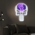 Colorado Rockies Neon Sign The Punisher 1