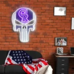Colorado Rockies Neon Sign The Punisher 1