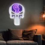 Colorado Rockies Neon Sign The Punisher 1