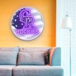 Colorado Rockies Neon Sign Us Flag Acrylic 1