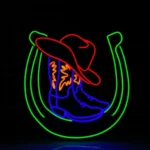 Colt Neon Sign Cowboy Boots Hat Led 1
