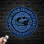 Columbus Blue Jackets Metal Sign Custom Nhl 1
