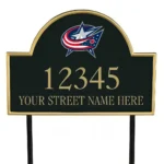 Columbus Blue Jackets Metal Sign Hockey Star Crest 1