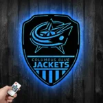 Columbus Blue Jackets Metal Sign Shield Shape 1