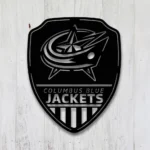 Columbus Blue Jackets Metal Sign Shield Shape 1